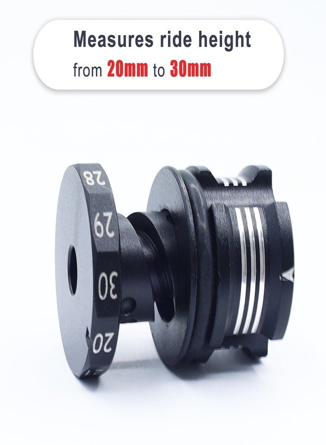 HOPLEX RC Ride Height Gauge Aluminum Alloy RC Height Measuring Ruler Adjustable 20-30mm for RC Model Repair Wokring(Black Silver) - Image 5
